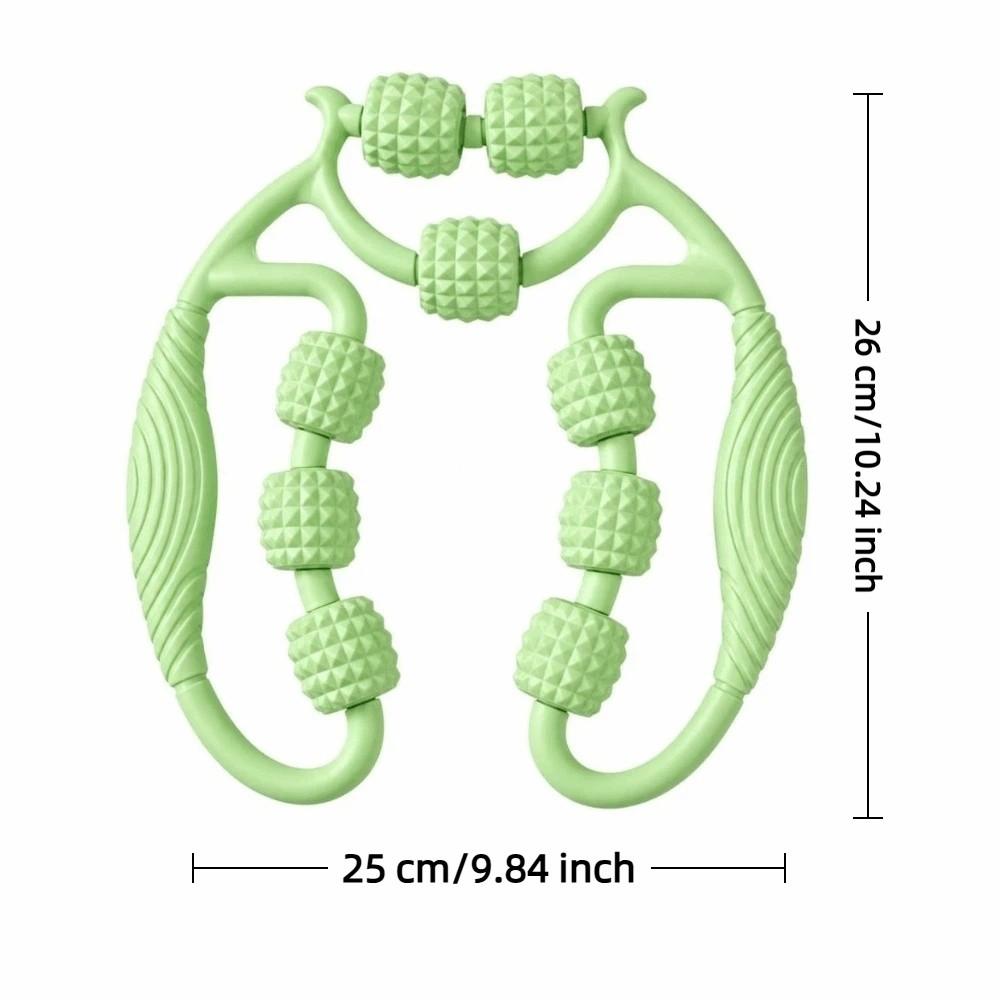 360 Degree 9 Wheels Muscle Roller Massager Reusable Leg Massager Deep Tissue Massager for Waist