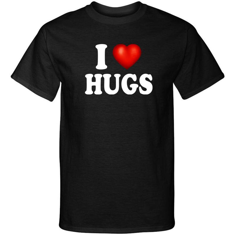 

I Love Hugs I Heart Hugs Funny Humor Graphic Tee Shirt 5XL різнокольоровий