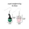 Enchanted Witch's Good Friend Bestie Bracelet with Magic Hat, Staff, and Crown Necklace
