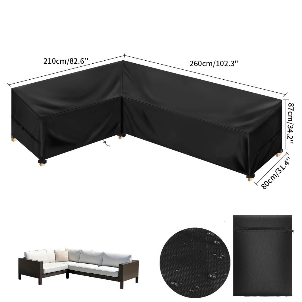 Garden Furniture Cover Waterproof Windproof Anti-UV Heavy Duty Rip Proof 111D Oxford Patio Table Chair Sofa Furniture Protector