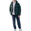 Skechers Warm Outdoor Waterproof Hooded Quilted Down Jacket Men Jackets Bush-Green P423M126-03RT