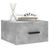 VidaXL Wall-mounted Bedside Table Concrete Grey 35x35x20 Cm 829844
