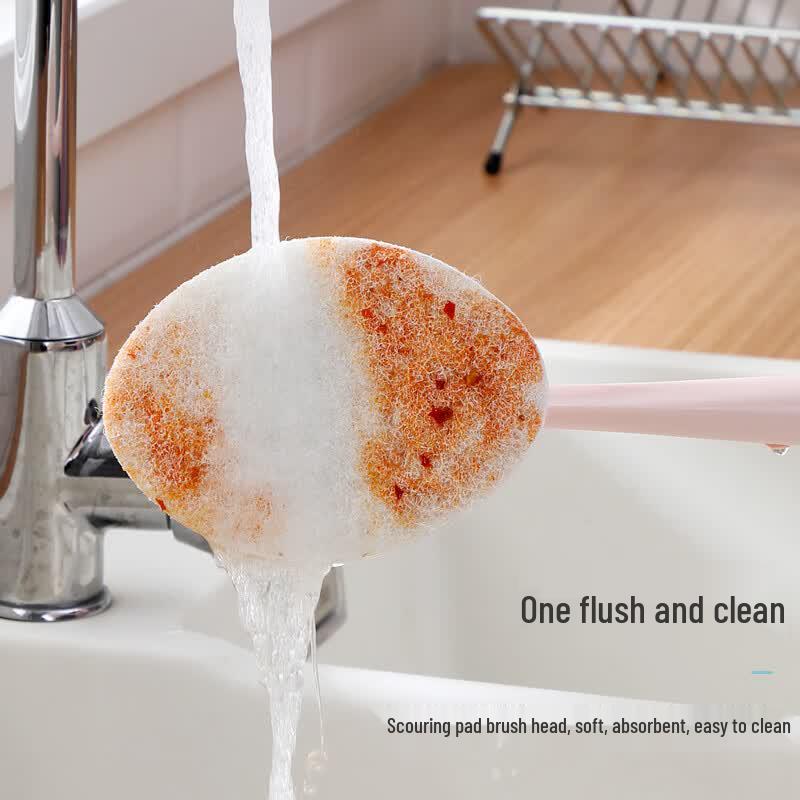 LYNN Long-Handle Non-Scratch Scouring Pad Cleaning Brush