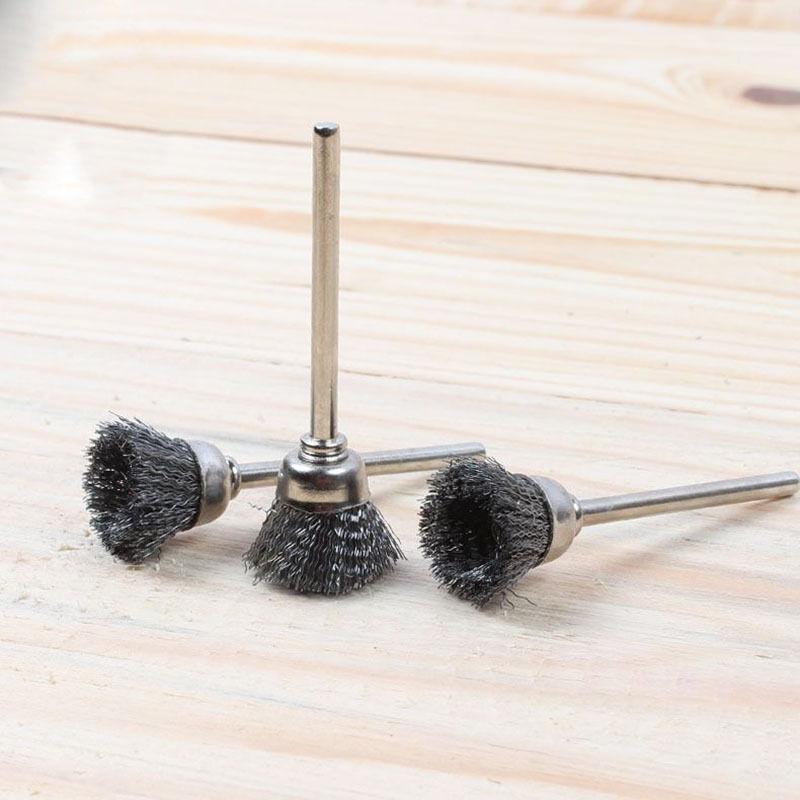 Stainless Steel Cup Wheel Brushes 10pcs Set for Metal Fabrication/Shipyards