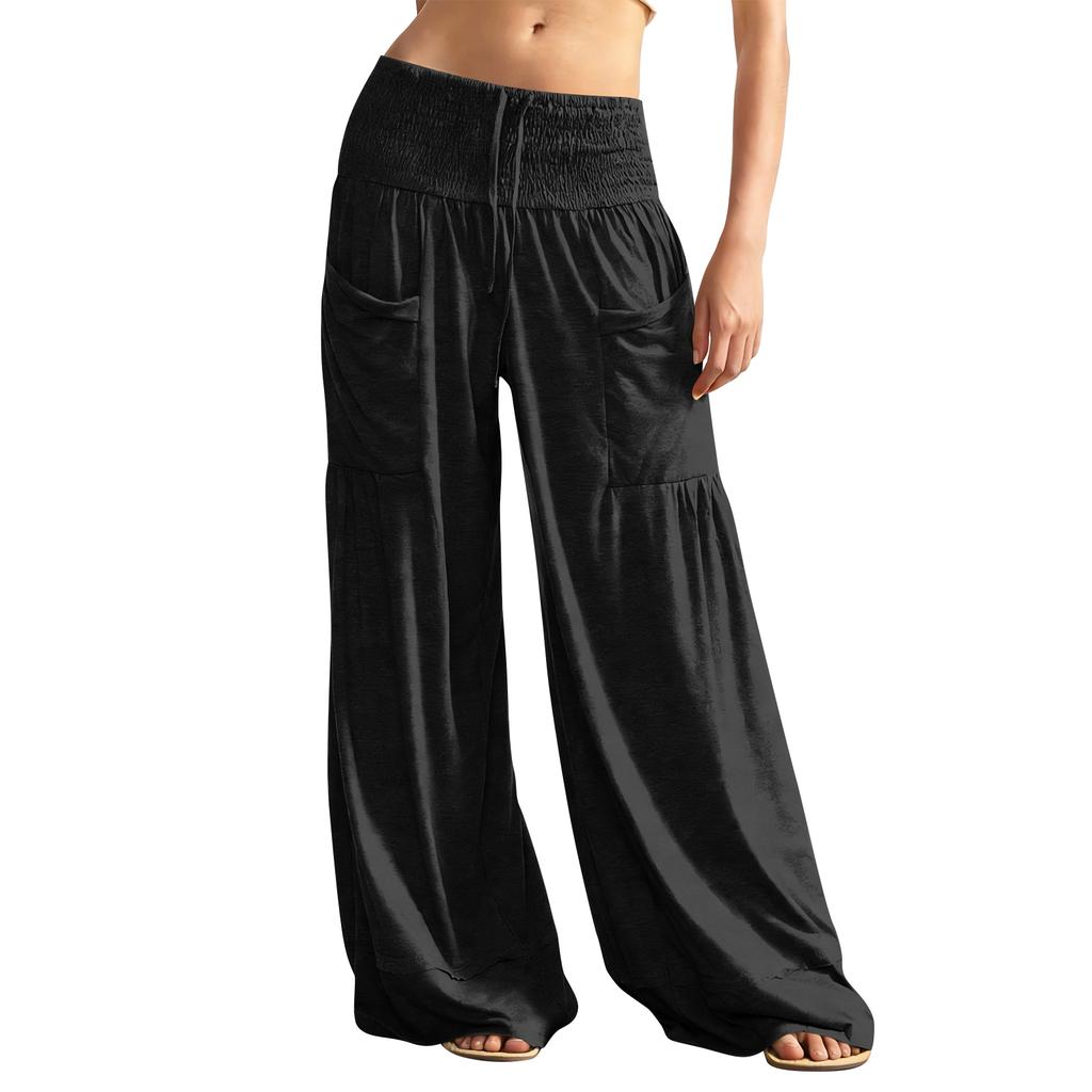 Women's Wide-leg Athletic Pants, Loose Straight-leg Casual Pants, Athletic Jogging Pants