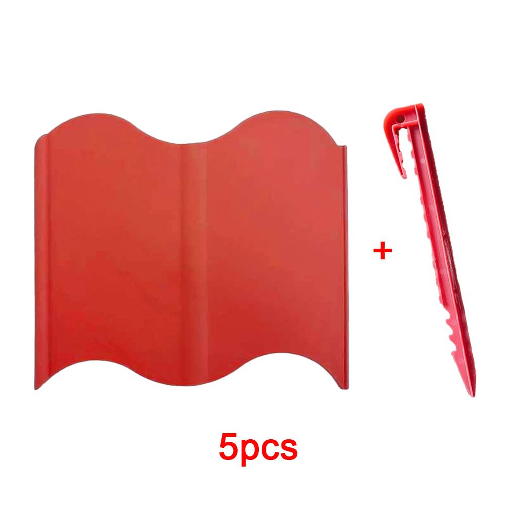 Fence with Ground Nails Garden Fence Plastic Courtyard Decorative Fence Outdoor Plug-in Fence Garden Supplies