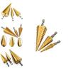 High-quality 3 Pcs 4-12/20/32mm Large Hss Steel Step Cone Drill Titanium Bit Hole Cutter Set For Exceptional Cutting Performance