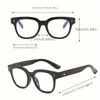 2PCS Women's Retro Black Frame Fashionable Glasses with Lightweight and Durable Frame Suitable for Both Men and Women