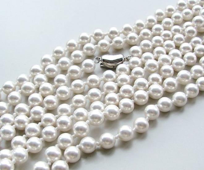 [Your and My Jewelry Box] Hanadama Pearl Necklace - 6mm Type Extra Long Necklace - 1.6 meters Made in Japan [Gift Wrapped]
