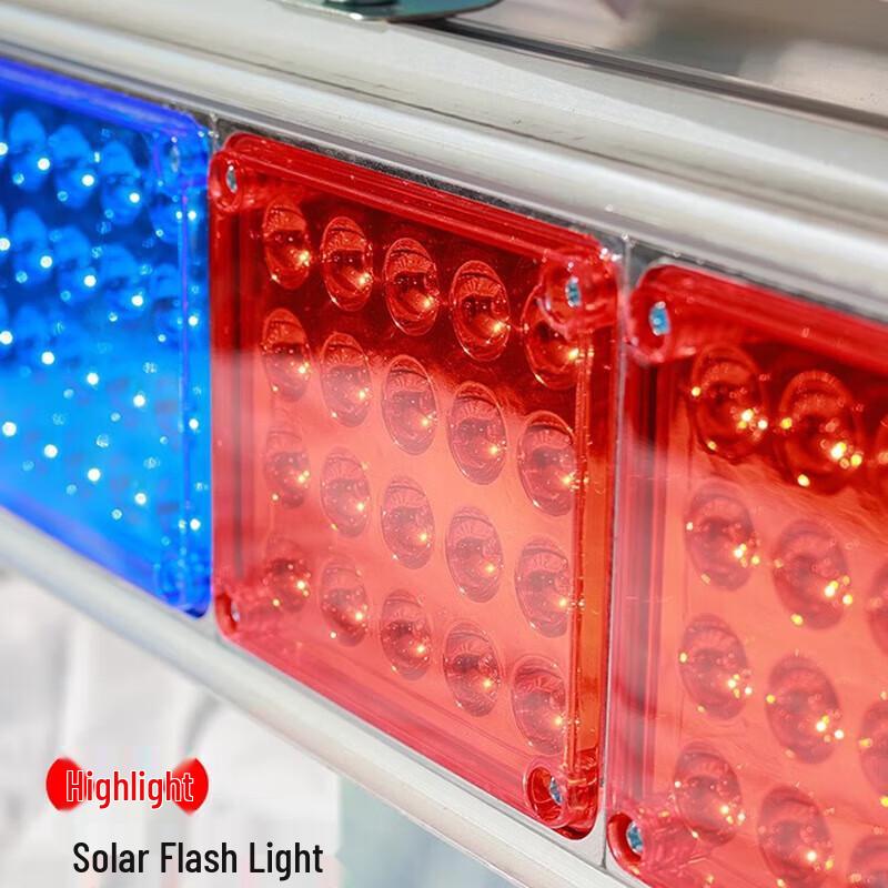 Quxing Solar LED Red Blue Strobe Signal Light for Municipal Road Construction