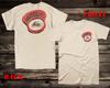 Hot Rod Tee T Shirt Drag Race Racing Front Back Harman and Collins Motorcycle
