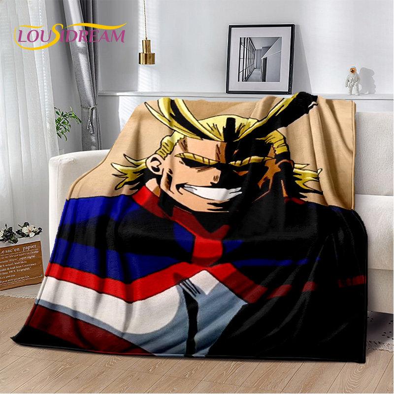 My Hero Academia Anime Cartoon pătură moale de pluș, pătură de flanel pătură pentru sufragerie dormitor pat canapea husă de picnic 3D