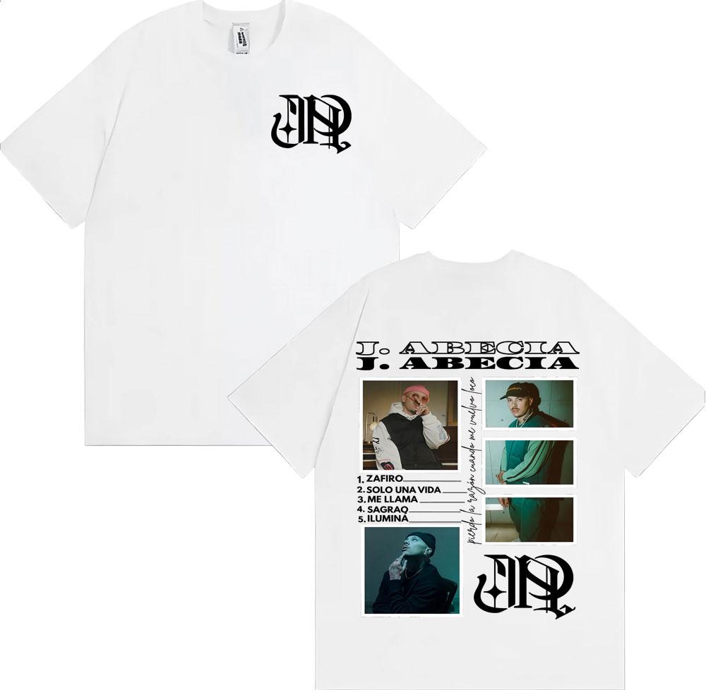 Rapper J Abecia Desvelos Tour 2025 New Album T-shirts Men Women Fashion Hip Hop Retro T Shirt Summer Casual 100% Cotton T-shirt
