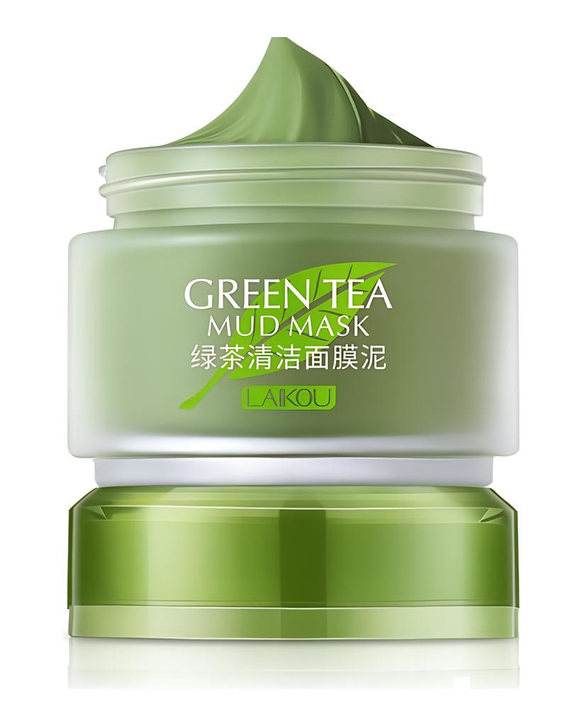 LAIKOU Longjing Matcha Green Clay Mask Green Tea Smear Mud Mask Refreshing Cleansing Mud Mask