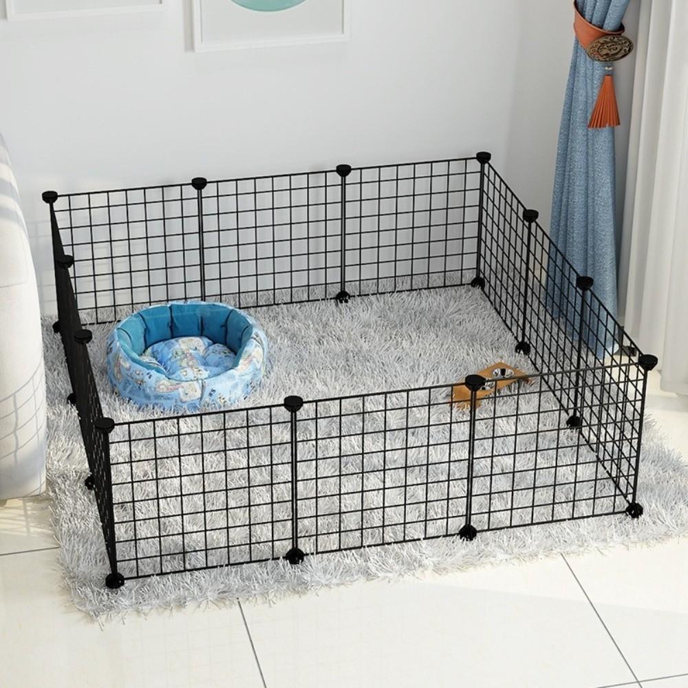 Stohovatelný DIY Pet Plot Proti úniku Kočka Pes Ohrádka Odolná Vnitřní Psí Klec Malá Zvířata