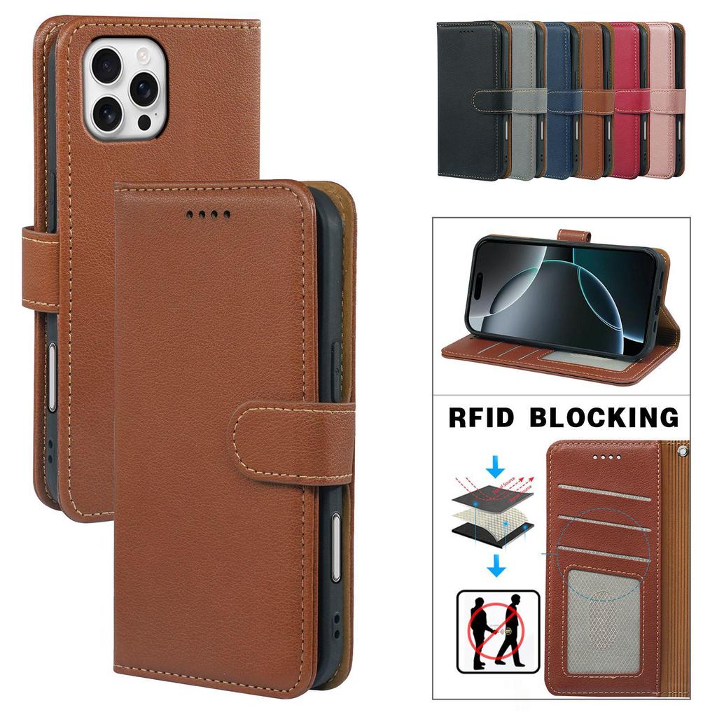 Lychee Grain Anti-RFID PU Leather Case for Huawei Honor Play10 4G