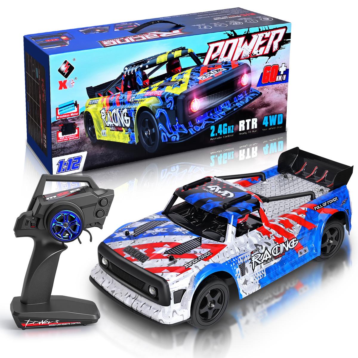 

New Rc Car Electric Four-Wheel Drive Flat Sports Brushless Version Remote Control Children Toy S 124020 1/12 60km/H Kid Friendly Entertaining Fun Play