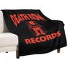 Death Row Records Red Version Throw Blanket All Season Soft Lightweight Blanket for Home