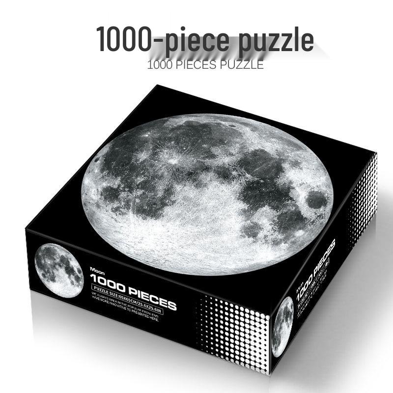 1000-Piece Adult Christmas & Halloween Round Jigsaw Puzzle Decompression Toy