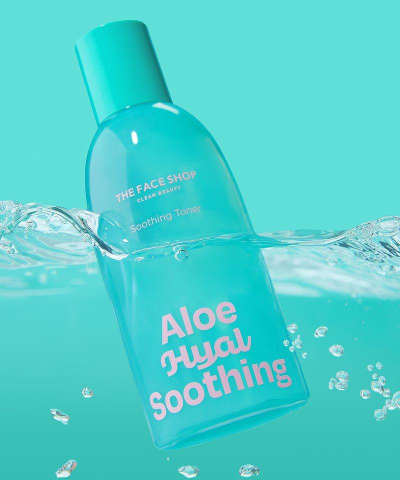 The Face Shop Тонер с алоэ и гиалуроновой кислотой, увлажняющий, успокаивающий, 250 мл