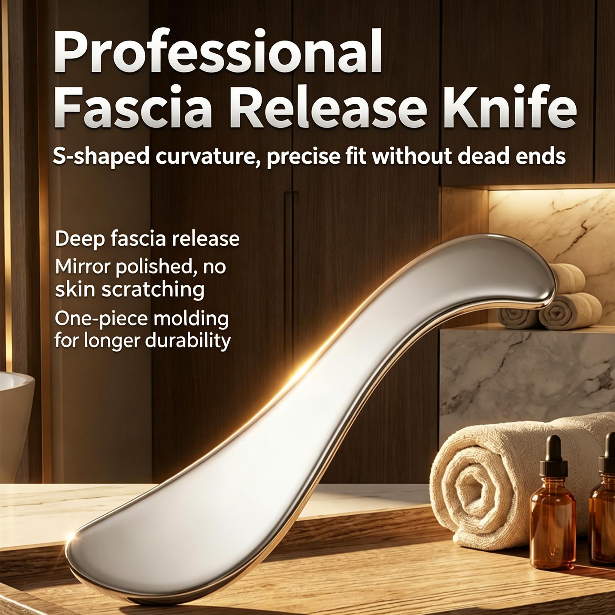 Гуа Ша Скребок Гуа Ша из нержавеющей стали Инструмент для фасций класса для растирания Массажер для лимфодренажа Массаж всего тела от целлюлита для ног, спины, лица