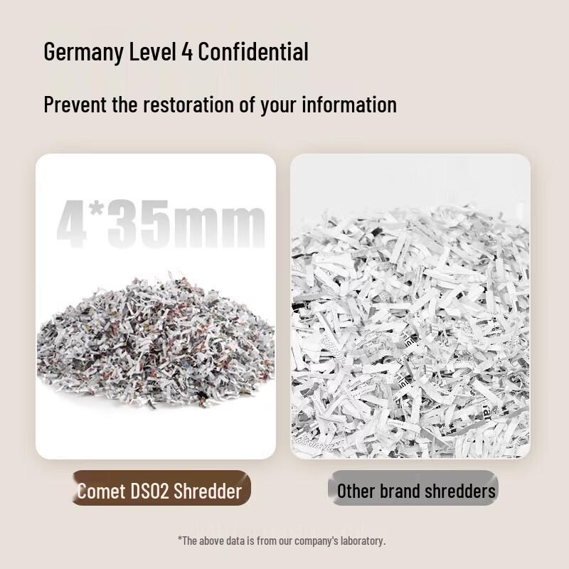 Comi DS02 10-Sheet Cross-Cut Office Paper Shredder CN Plug (adapter Included)