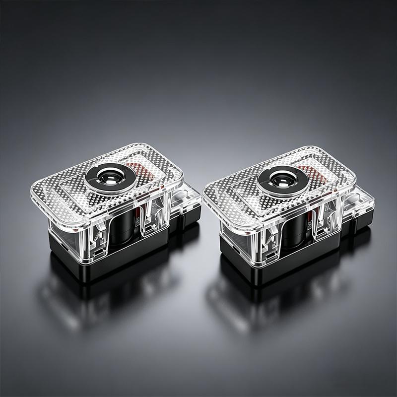 2Pcs Car Door Logo Emblem Welcome Led Light For Volvo 240 C70 S40 S50 S60 S70 S80 S90 V40 V50 V60 V90 XC40 XC60 XC90 Vnl Truck