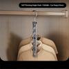 8 Hole Aluminum Alloy Clothes Hanger Space Saving Foldable Pants Hanger Magic Seamless Multiplayer Closet Organizer