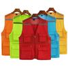 Men Waistcoat Reflective Stripes Breathable Sleeveless Multi Pockets Zipper Mesh Lightweight Director Fishing Camping Vest