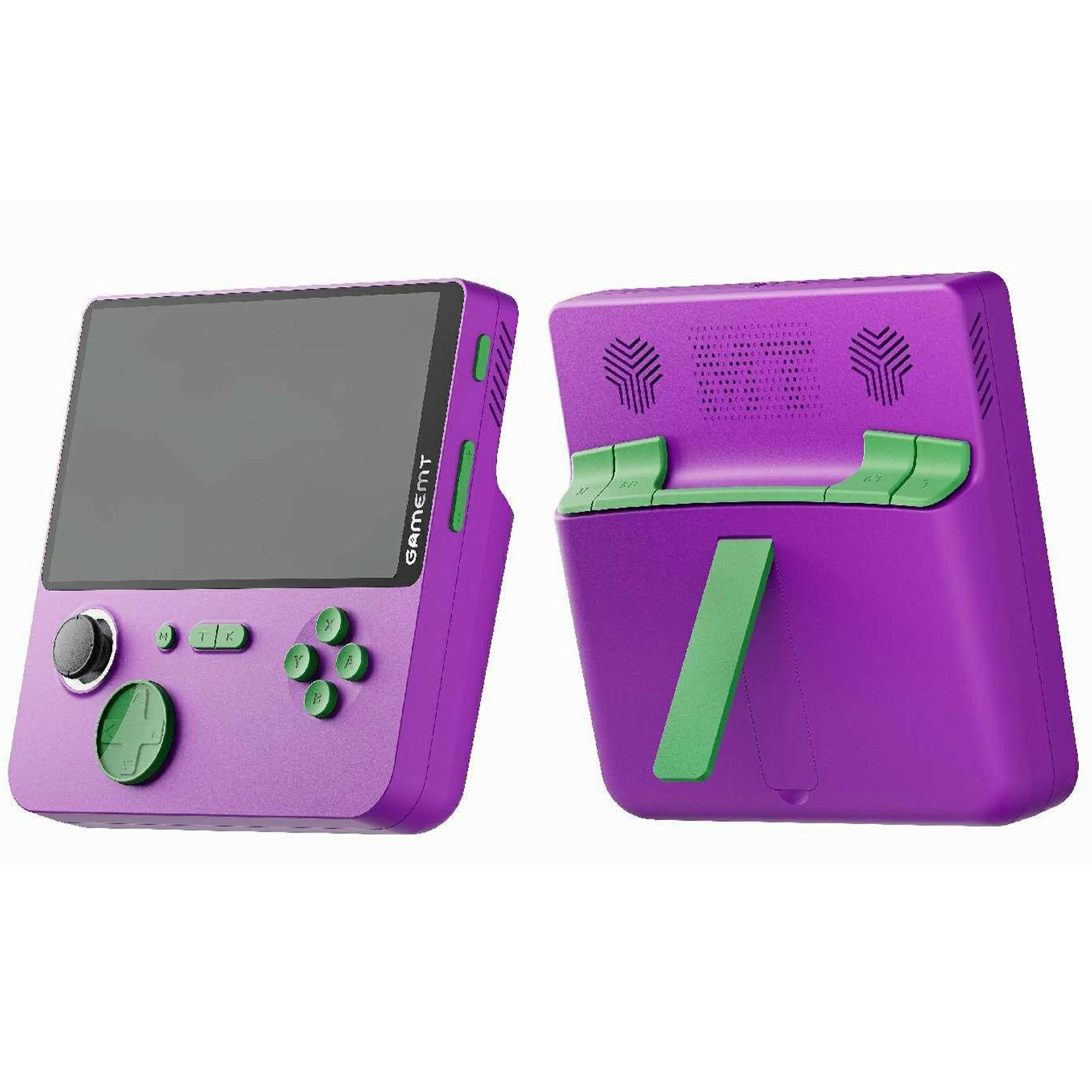 

E5 5.0-inch Retro Handheld Game Console Mini Arcade Game Machine Support HD TV Connection,No Memory Card Purple