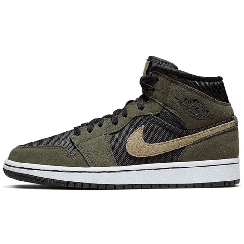 

Jordan 1 Mid Military Olive Women s Jordan BQ6472-030 36