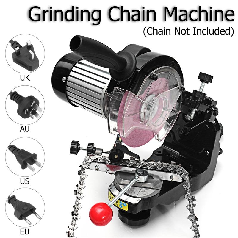 Large Grinding Wheels Saw Chain Grinder Electric Chainsaw Sharpener 3600RPM AU/UK/EU/US Plug for Bench Chainsaw Sharpener 230W