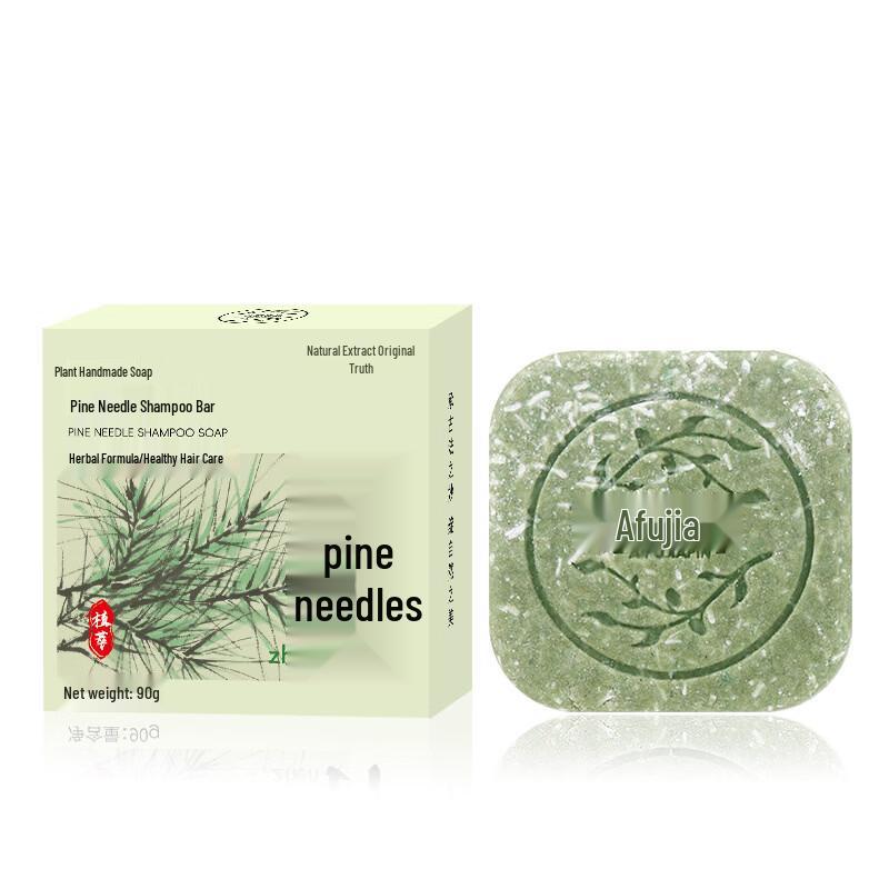 AIFUJIAPIN Pine Needle Herbal Shampoo Bar (2-Pack)