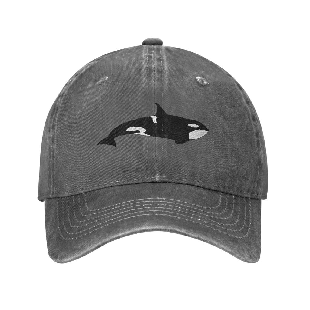 Killer Whale (Orcinus Orca) Denim Cap Casual Baseball Caps Adjustable Hat Summer Unisex Baseball Hats
