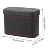Multi-functional Car Press-down Storage Box PU Leather Hanging Storage Bin  for Wet and Dry Use