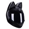 Motorcycle Helmets Men's and Women's Winter Warm Full Helmets Personalized Cat Ears Electric Vehicle Helmets Hard Hats