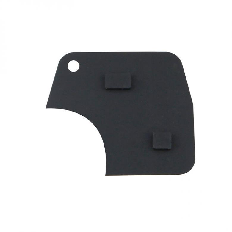 Black 2 Buttons Key Leather Remote Key Accesso Fob Repair Kit Switch Rubber Pad for Toyota