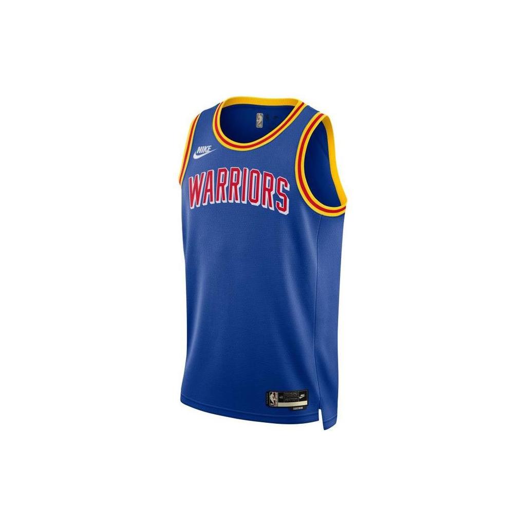 Nike Classic Letter Print Sleeveless Basketball Jersey Men Tops Blue DB4120-495