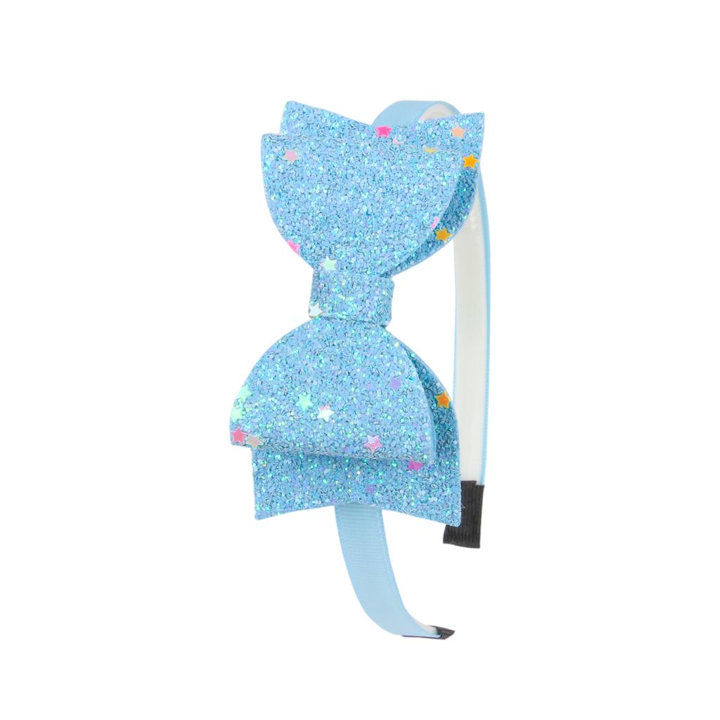 Girls Glitter Hair Bows Headbands for Girls 3.5inch Sequin Bows Hairbands Kids Hairhoops Children Hair Accessories