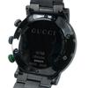Used Working item Gucci Watch Quartz Men's G Chrono 101M Black Chronograph Large Big G Logo Red Green Simple