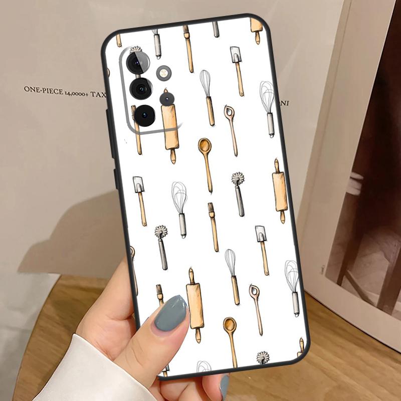 Baking Cook Chef Case For Samsung Galaxy A34 A54 A14 A15 A35 A55 A52 A32 A12 A51 A71 A13 A23 A33 A53 Cover