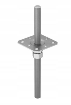 M20 Pole Base 100x330x3mm Galvanized