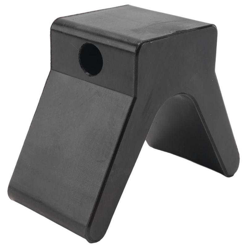 ABXV-V-Style Boat Trailer Bow Stop Block Trailer Rubber Bow Stop Non Marking Mounting Hole 2 Inch Width 4 Inch V-Span чёрный