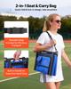 Stadium Seat, Folding Bleacher Chair with Back Support and Thick Cushion, Padded Stadium Seat for Bleacher Includes Shoulder Strap, Hooks, Cup Holder,