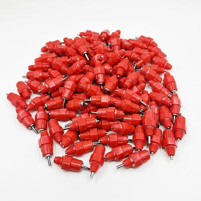 100 Pcs Chicken Waterer Nipple Drinkers Quail Pigeon Waterer Nipple Automatic Water Spring Type Poultry Farming Supplies
