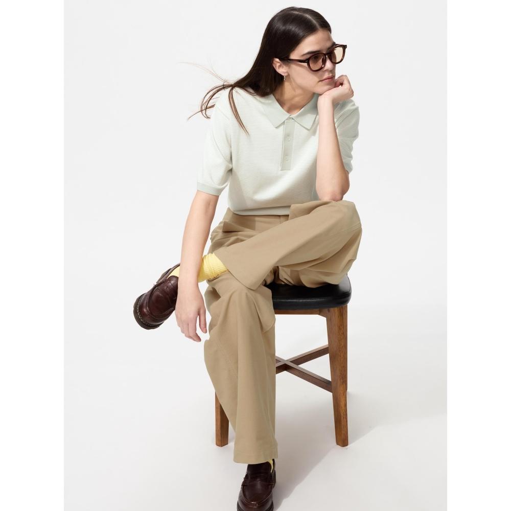 Uniqlo Japan Washable Knit Polo Sweater