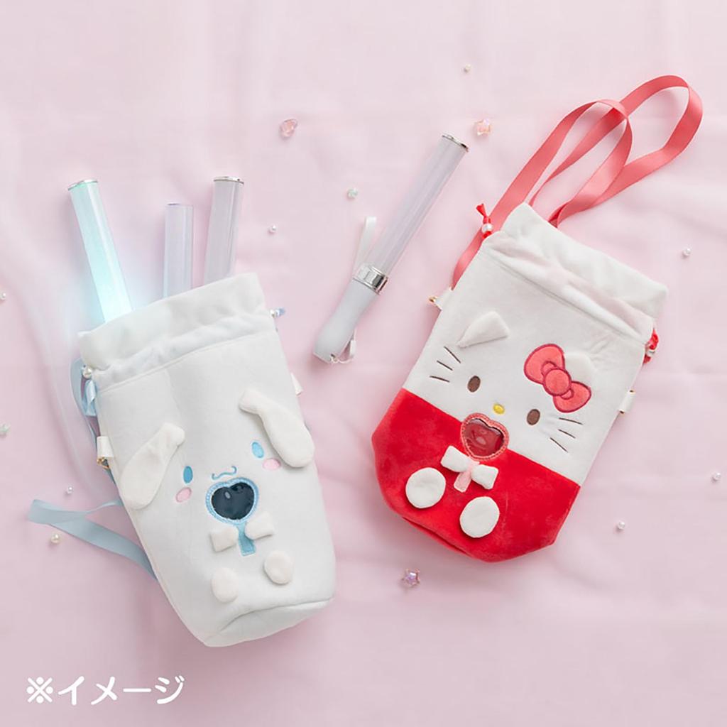 Sanrio Penlight Shoulder Pouch Hello Kitty Steel 613193 (Enjoy Idol) Polyester, PVC, Nylon,