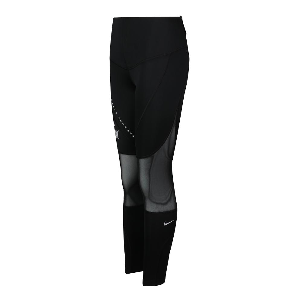 Nike Logo Letter Print High-Waisted Slim Fitness Pants Women Pants Black AQ0378-010