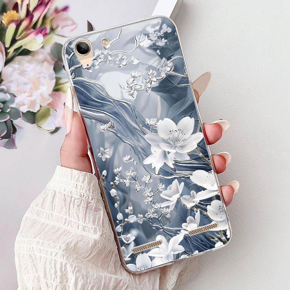For Lenovo Vibe K5 / K5 Plus / K5 Pro L38041 A6020a40 A6020a46 Phone Case Elegant Floral Butterfly Soft Silicone TPU Cases