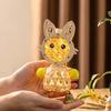 Woven Woven Rabbit Light LED Glow Cartoon Animal Lamp DIY Bamboo Lantern  Moon Festival